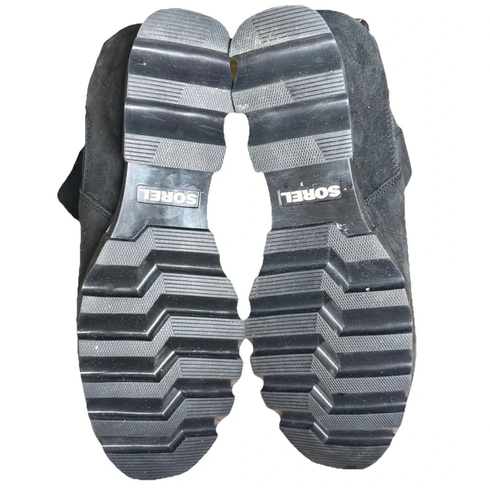 Sorel Women's Joan of Arctic Wedge III‎ Chelsea Bootie Black Size 11 NWOT